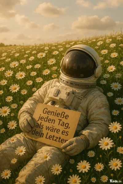 Genieße jeden Tag, als wäre es dein Letzter.