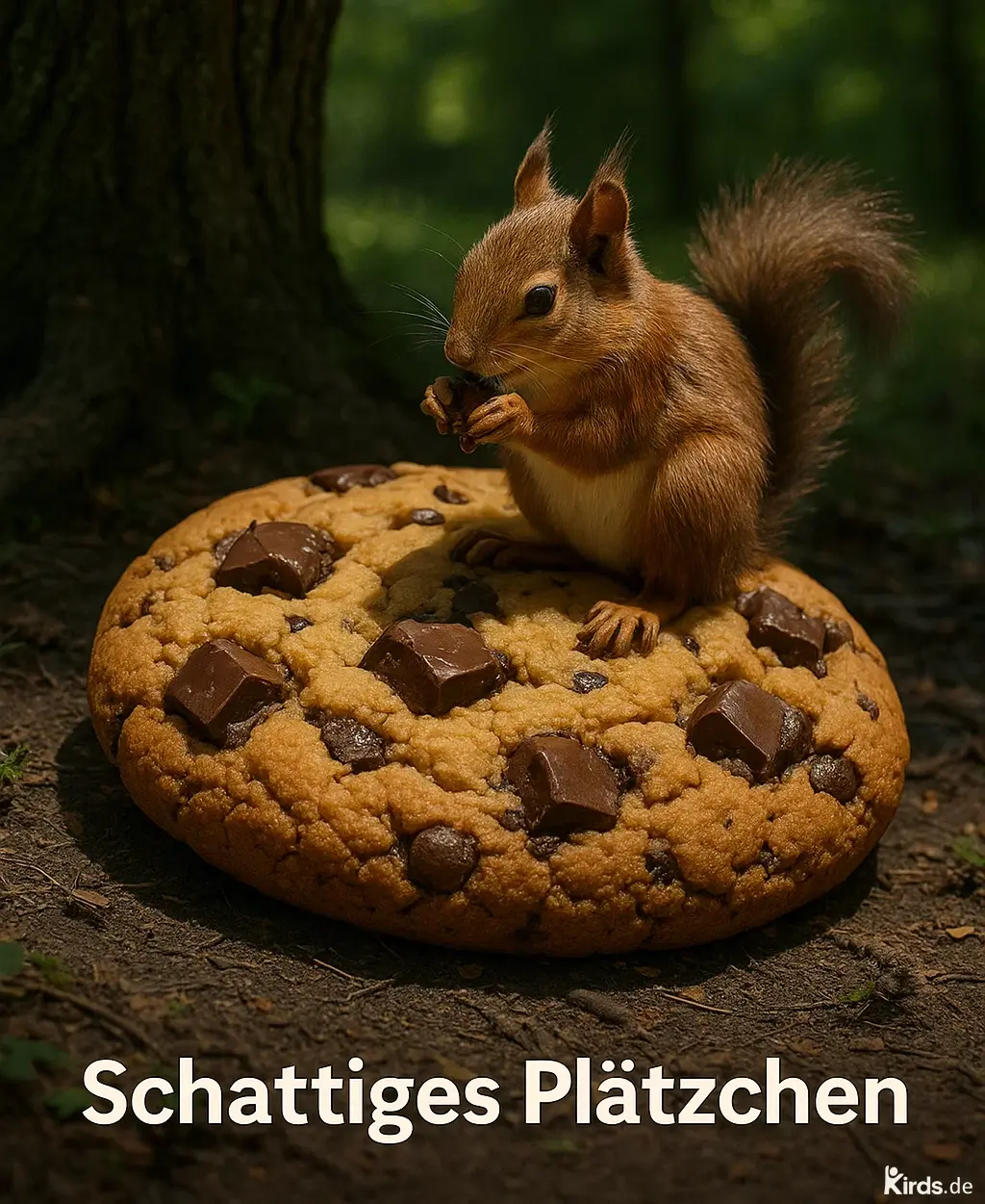 Schattiges Plätzchen mit Eichhörnchen
