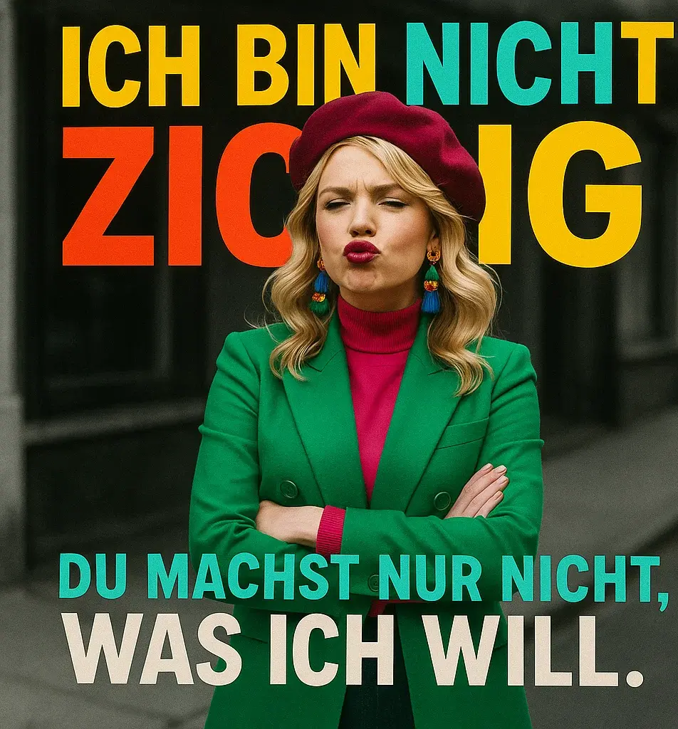 Zickig Sprüche Humorvolle Aussagen Frauenpower