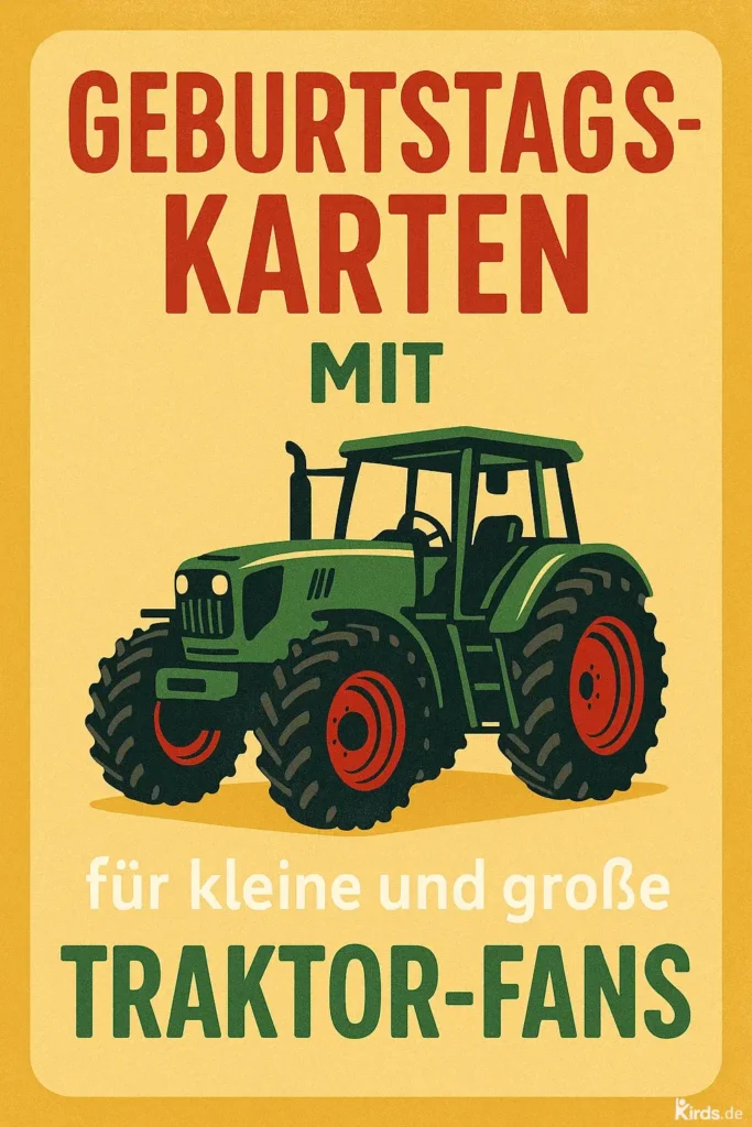 Geburtstagskarten mit Traktoren