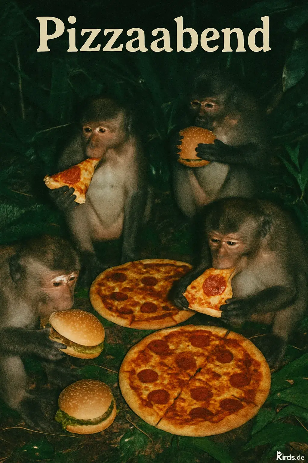 Pizzaabend mit Affen